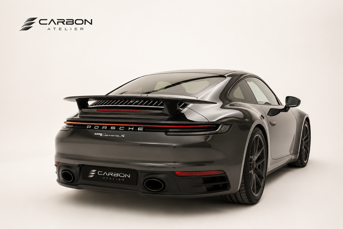 Carbon Rear Wing Spoiler for Porsche 911 992 / 991 (2019+) – GT Style Performance Upgrade
