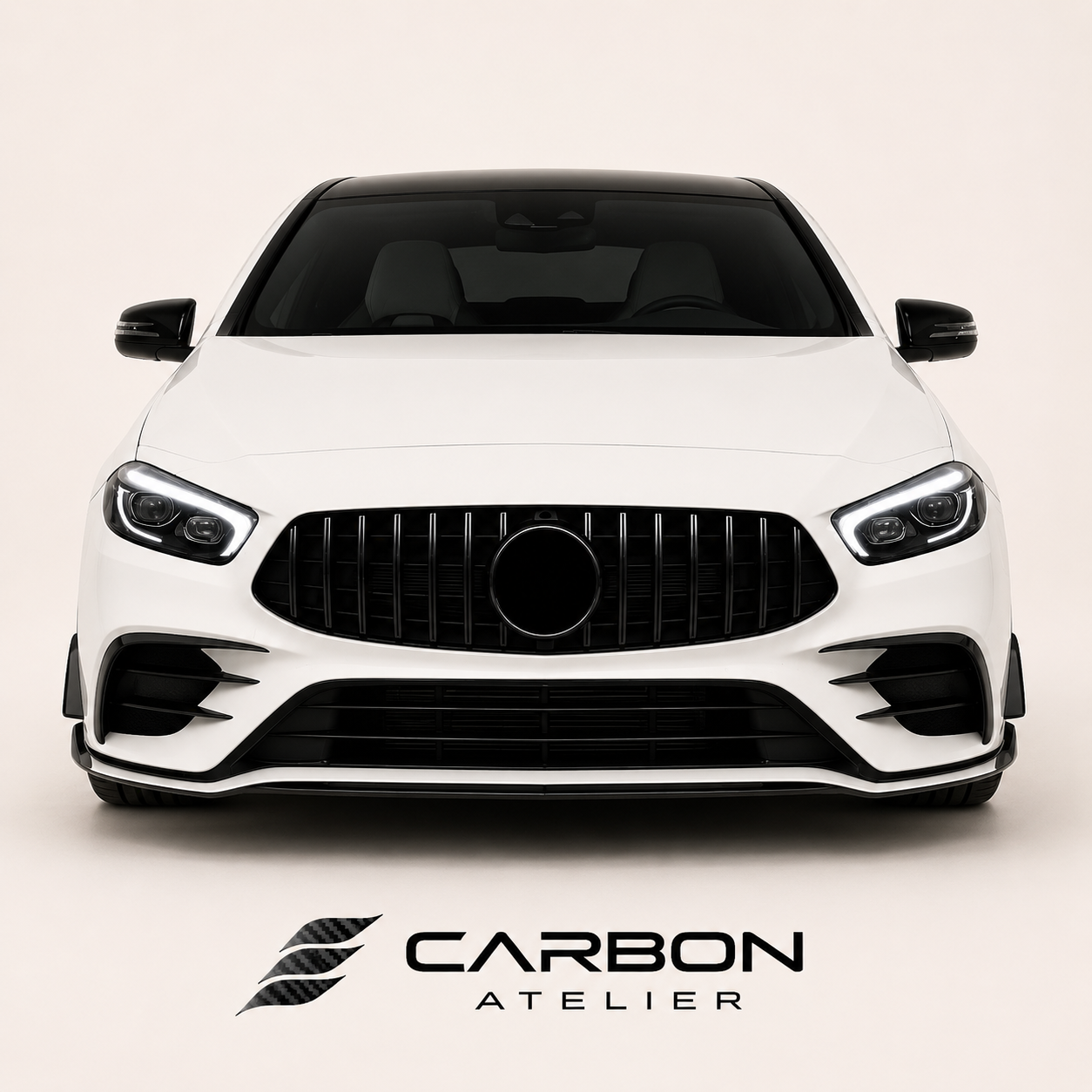 GT Style Front Grille compatible with Mercedes A-Class W177 (2018–2023)
