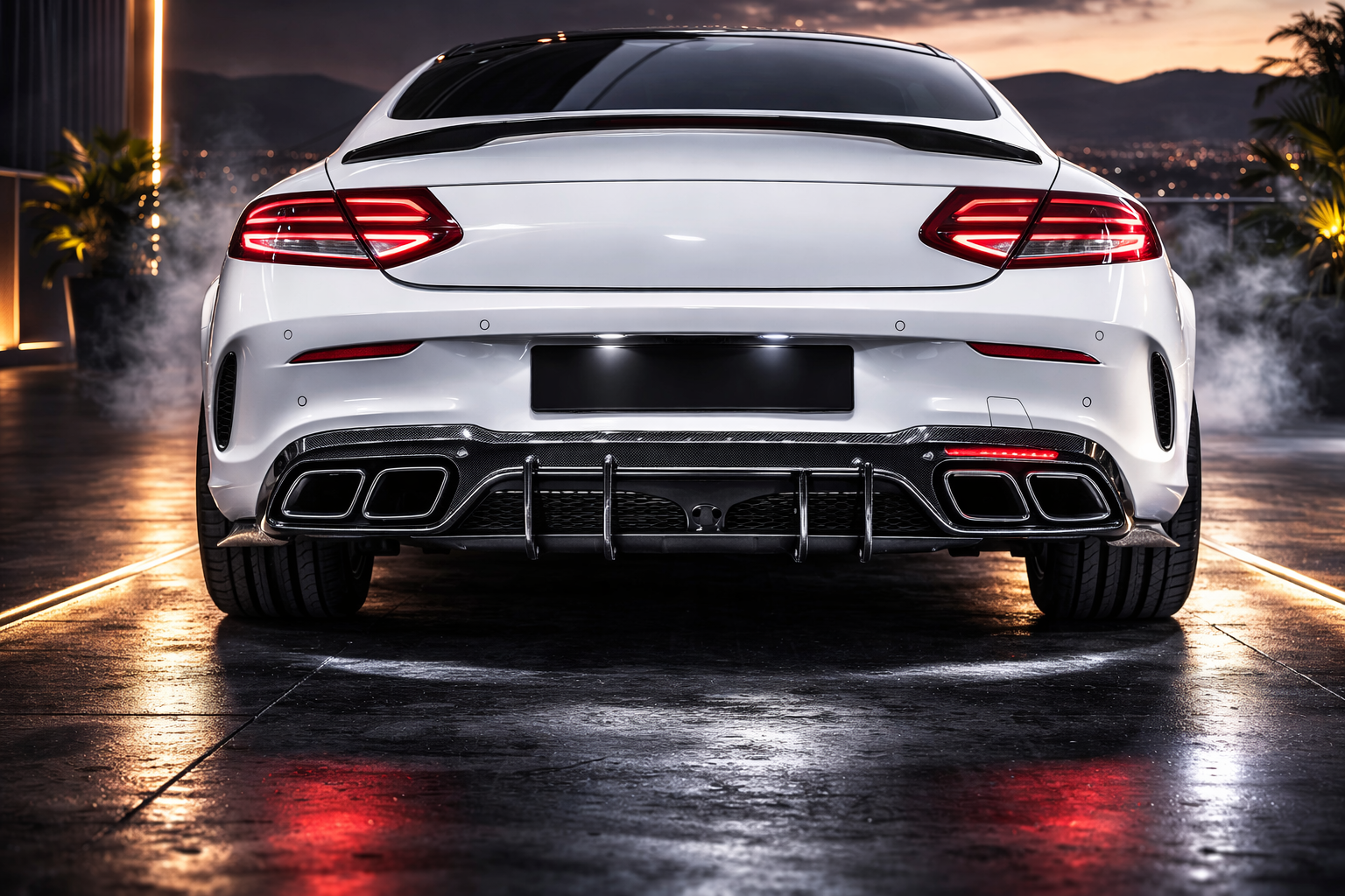 Performance Rear Diffuser for Mercedes C-Class Coupe C205 (2015–2018)