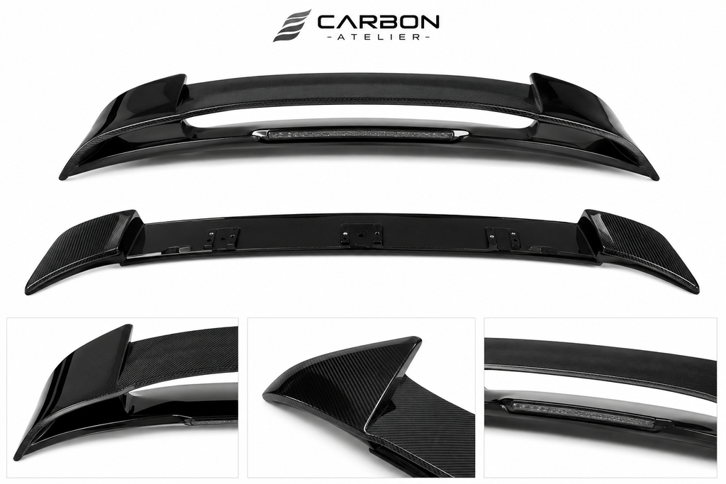 Performance Roof Spoiler for Porsche Macan (2014–2020) | Carbon Black Rear Wing