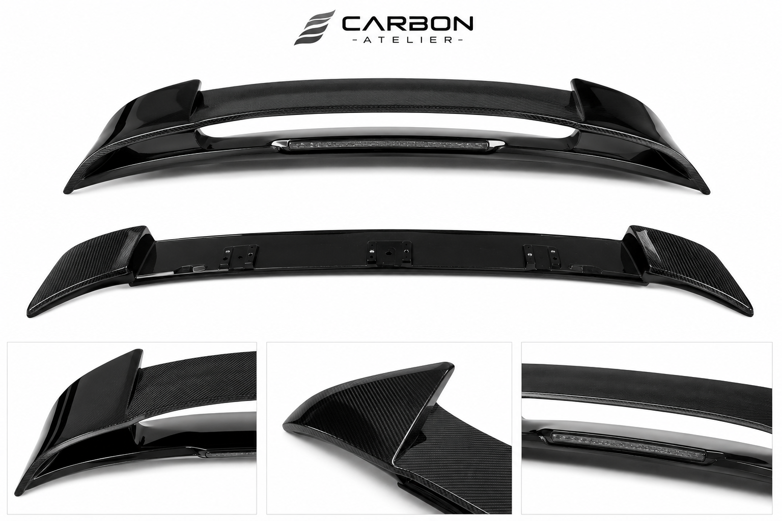 Performance Roof Spoiler for Porsche Macan (2014–2020) | Carbon Black Rear Wing
