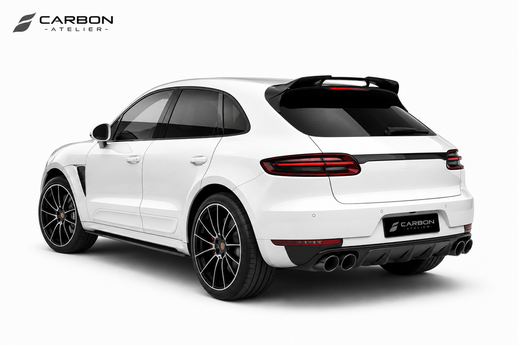Performance Roof Spoiler for Porsche Macan (2014–2020) | Carbon Black Rear Wing