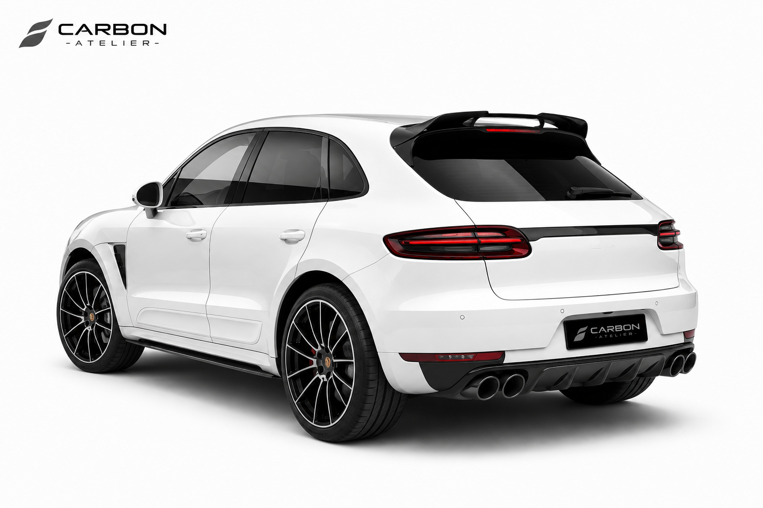 Performance Roof Spoiler for Porsche Macan (2014–2020) | Carbon Black Rear Wing