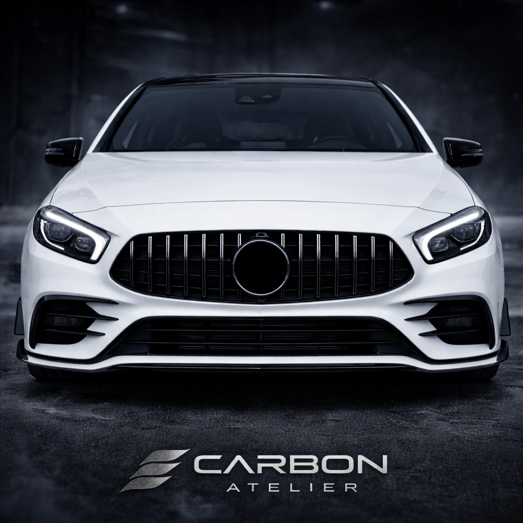 GT Style Front Grille compatible with Mercedes A-Class W177 (2018–2023)