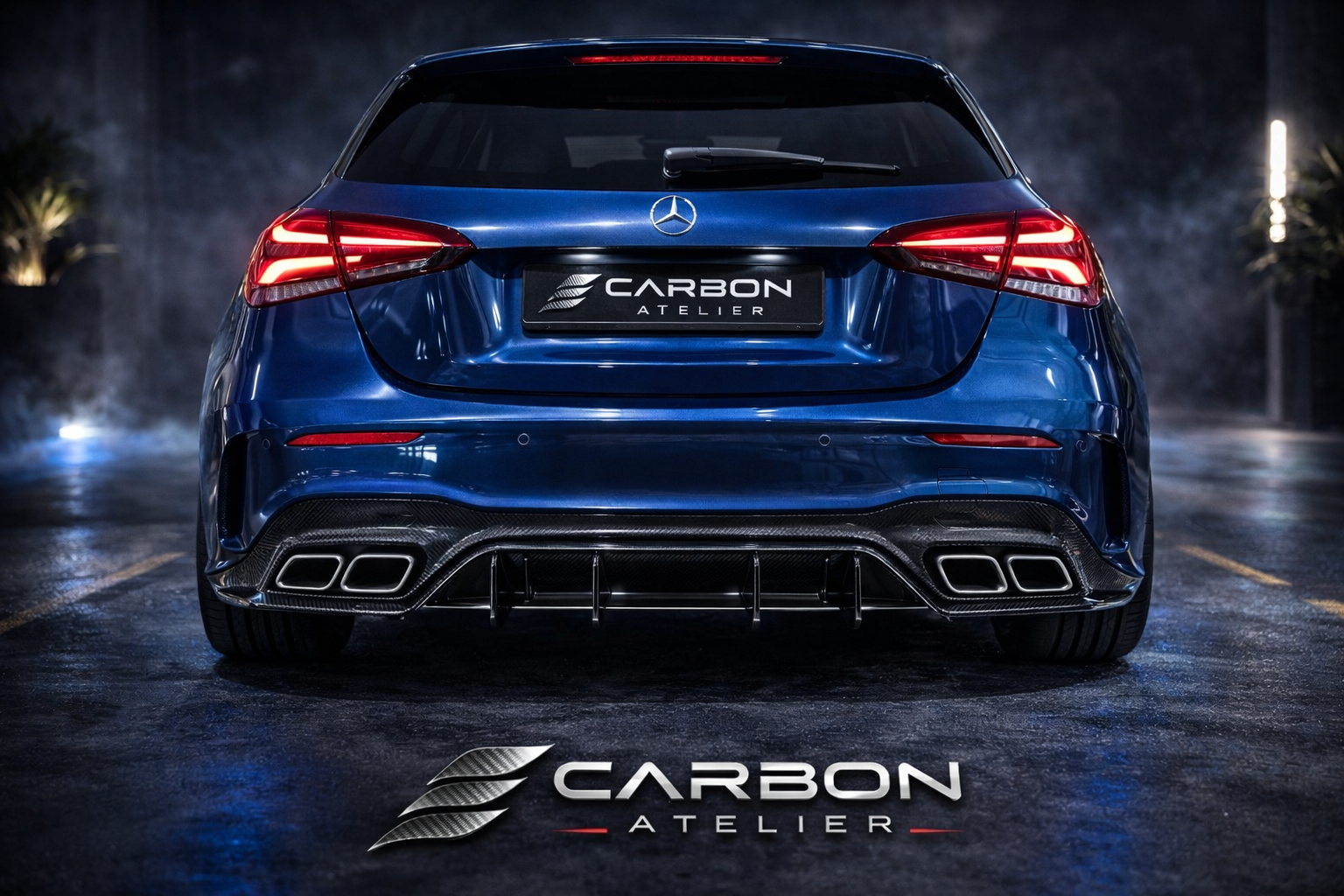 AMG-Inspired Rear Diffuser – Compatible with Mercedes A-Class W177 (2018–2022)