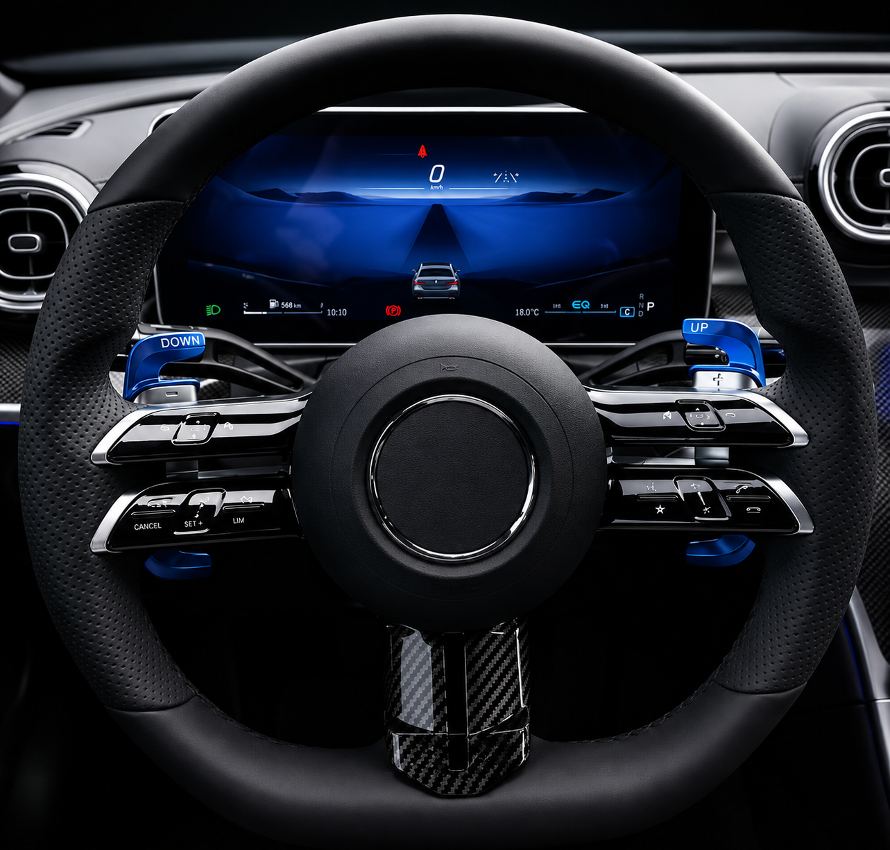 Carbon Fiber Paddle Shifter Extensions – Compatible with Select Mercedes Automatic