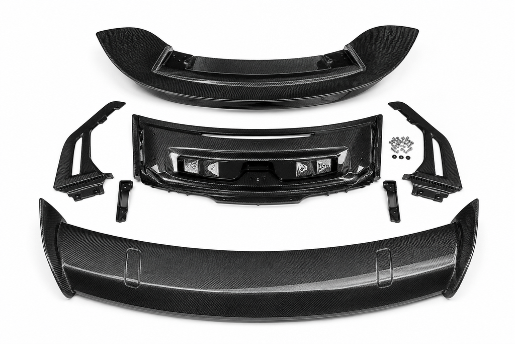 Dry Carbon Fiber GT3 Style Rear Wing for Porsche 911 992 Carrera (2019–2023)