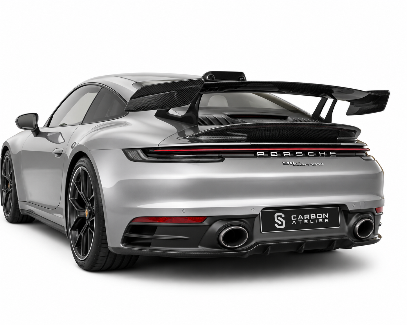 Dry Carbon Fiber GT3 Style Rear Wing for Porsche 911 992 Carrera (2019–2023)