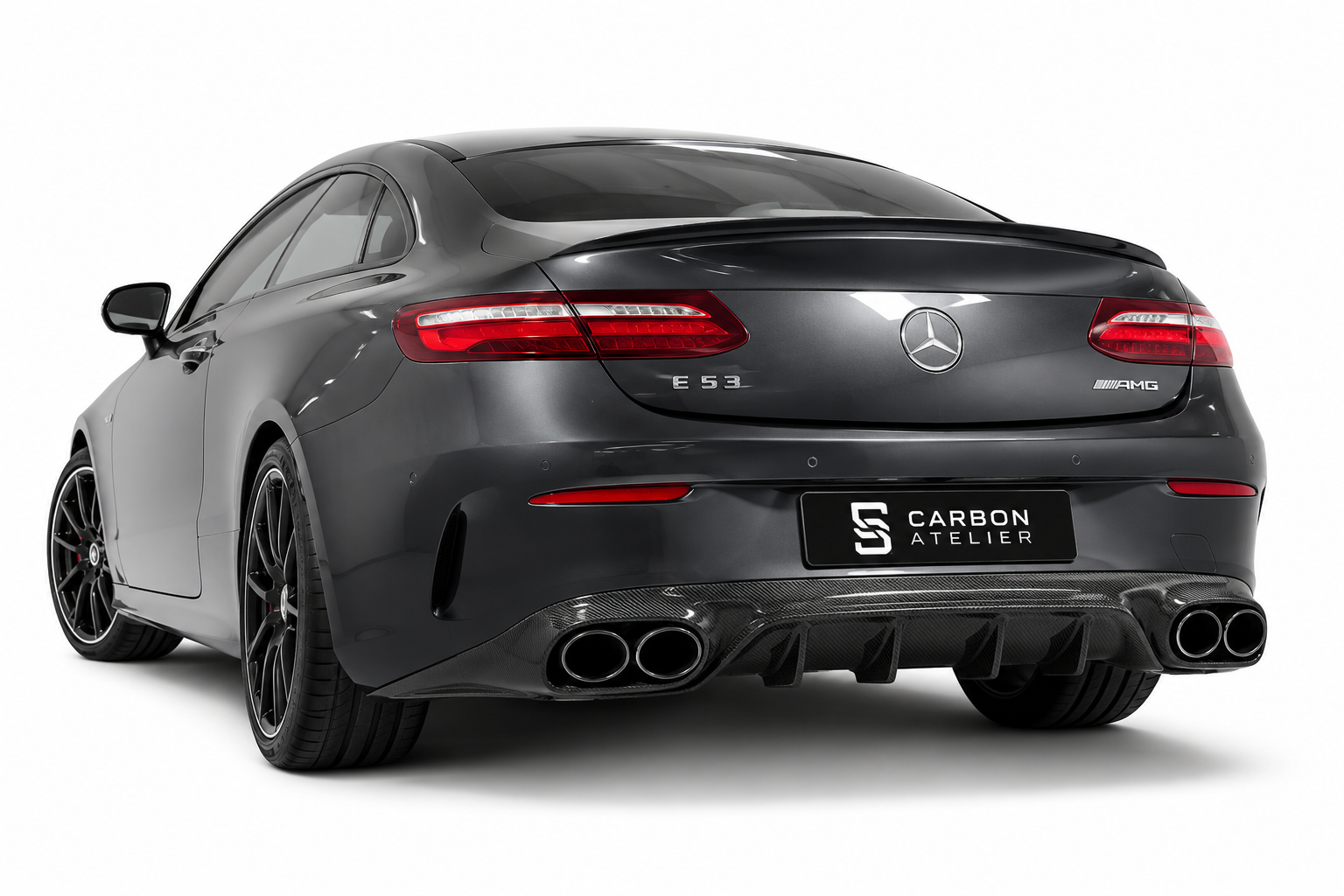 Carbon Fiber Full Body Kit for Mercedes-Benz E-Class C238 Coupe Sport E53 AMG (2017-2022) | Rear Diffuser + Trunk Spoiler + Front Lip