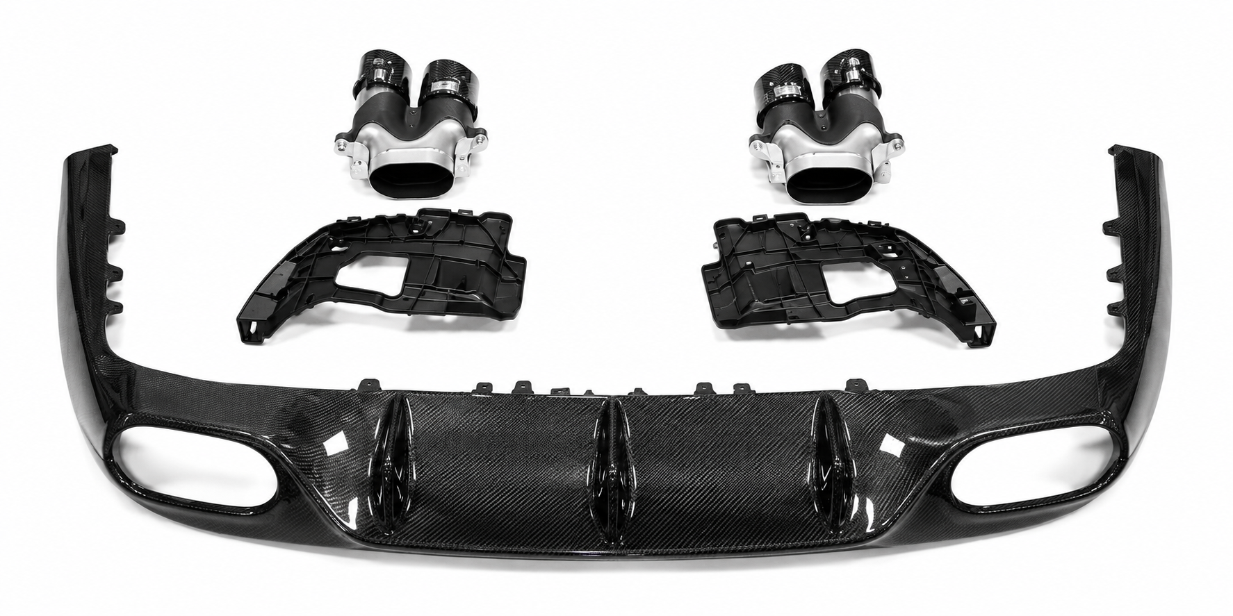 Carbon Fiber Full Body Kit for Mercedes-Benz E-Class C238 Coupe Sport E53 AMG (2017-2022) | Rear Diffuser + Trunk Spoiler + Front Lip