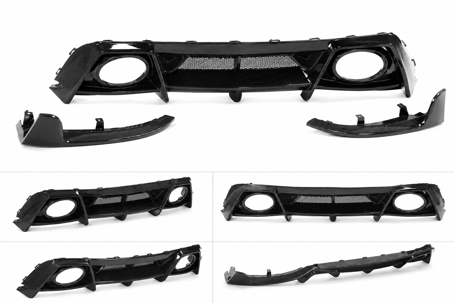 Porsche 911 992 Turbo S Carbon Fiber Rear Diffuser Kit (2019–2023)