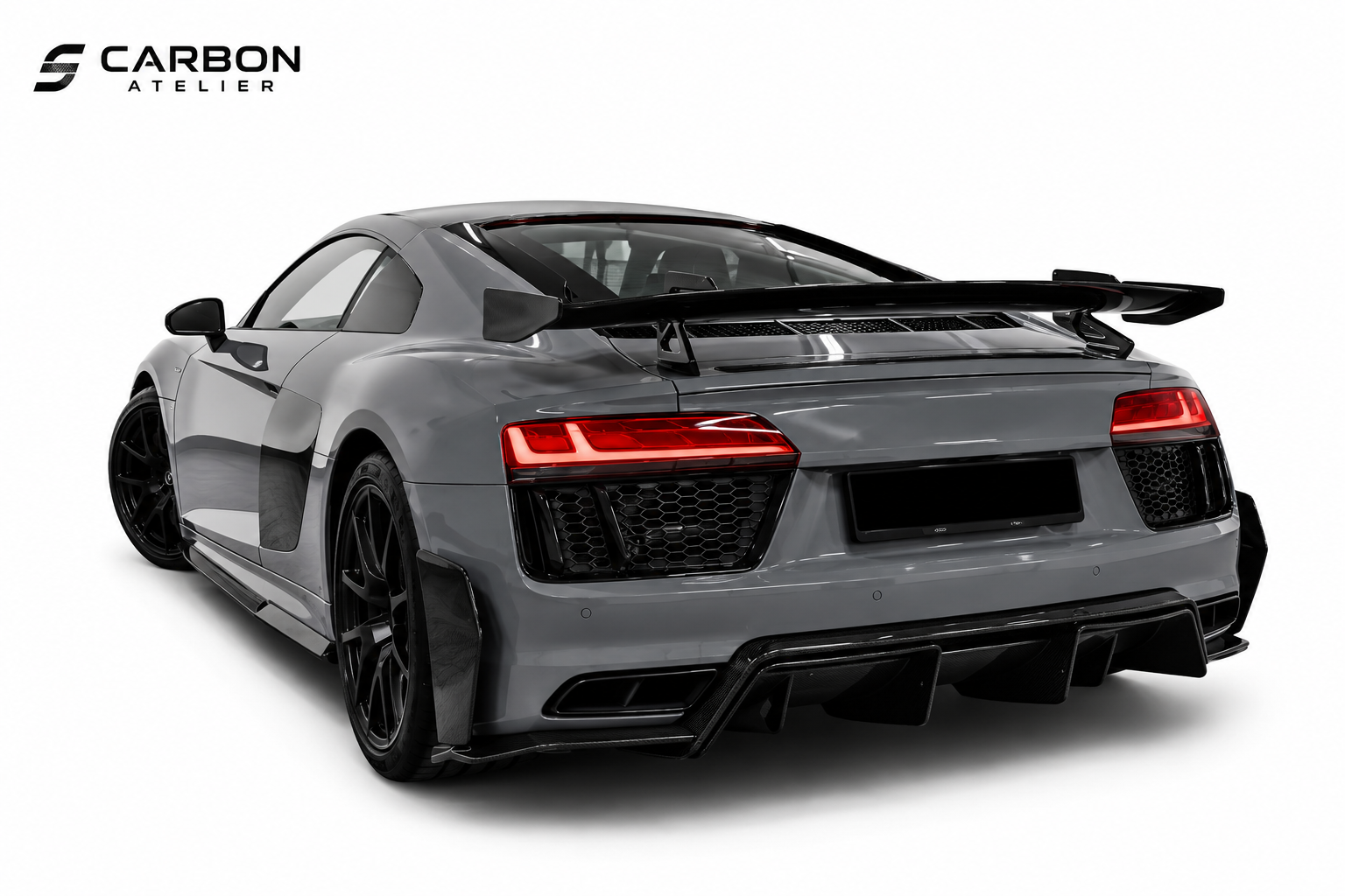 Carbon Fiber Rear Diffuser Kit for Audi R8 V10 (2017–2023) | Premium Performance Body Kit