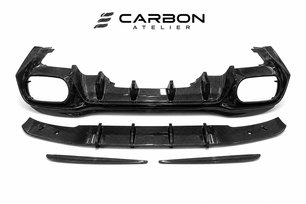Real Carbon Fiber Rear Diffuser for Mercedes-Benz C118 CLA35 AMG & CLA45S AMG (2020-2023)