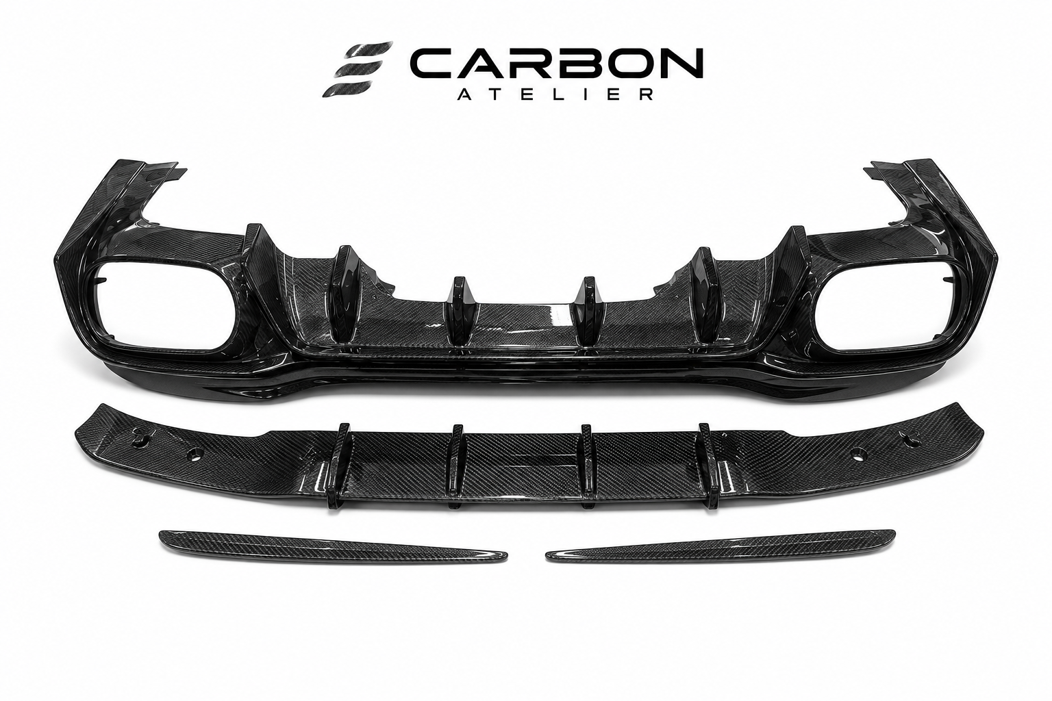 Real Carbon Fiber Rear Diffuser for Mercedes-Benz C118 CLA35 AMG & CLA45S AMG (2020-2023)