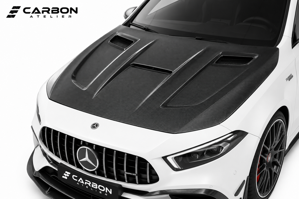 Mercedes-Benz A-Class AMG W177 (2019–2025) Forged Carbon Fiber Body Kit | Front Lip, Hood, Rear Diffuser & Spoiler