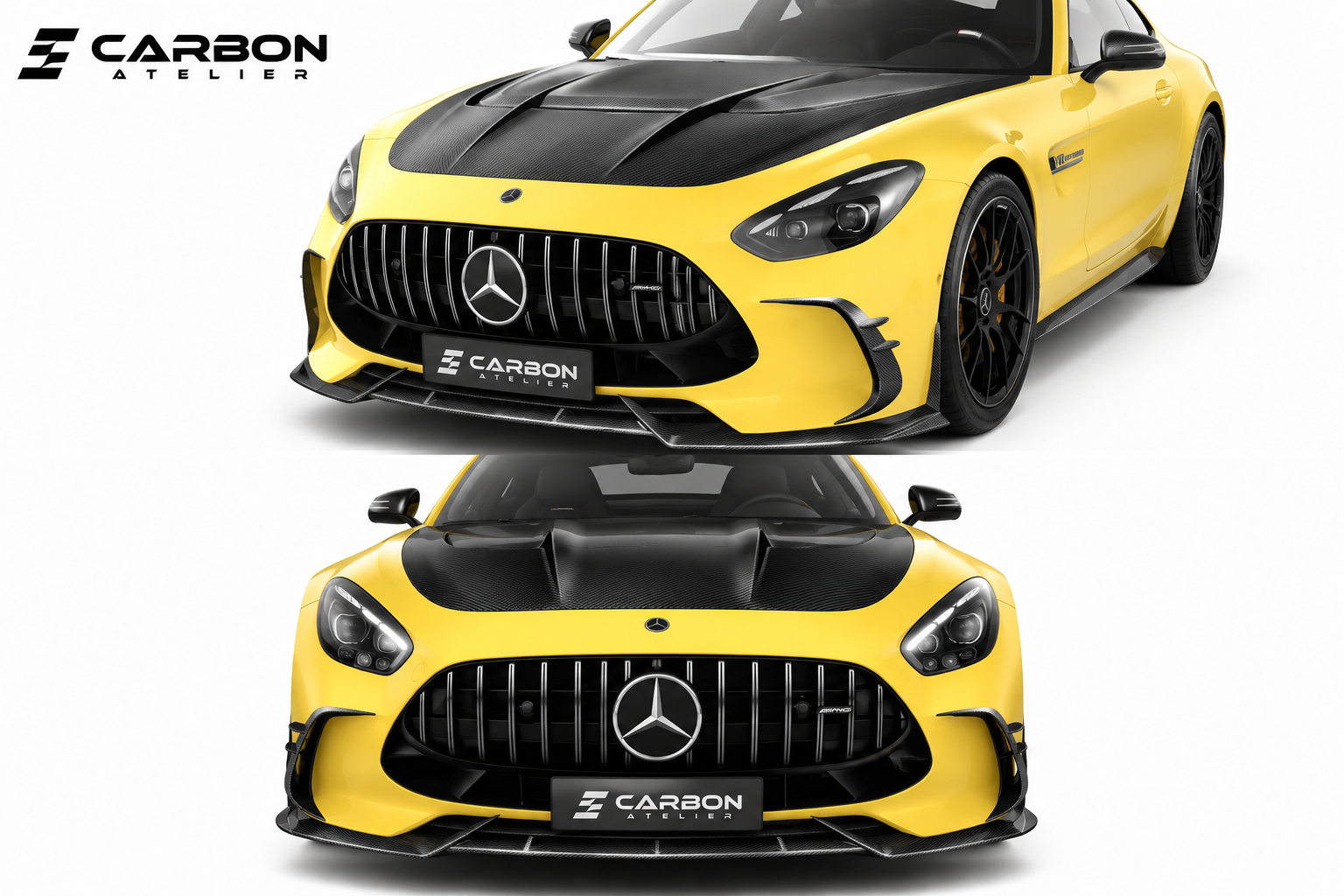Mercedes-AMG GT 63 / GT 63 S Dry Carbon Fiber Body Kit (2024+) – Hood, Front Lip, Side Skirts, Rear Diffuser, Spoiler & Canards