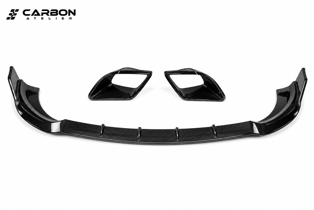 Forged Carbon Fiber Full Body Kit for Mercedes-Benz E-Class W213 (2021–2023) E260, E300, E43 AMG, E63 S AMG | Front Lip, Rear Diffuser, Side Skirts & Air Vent Covers