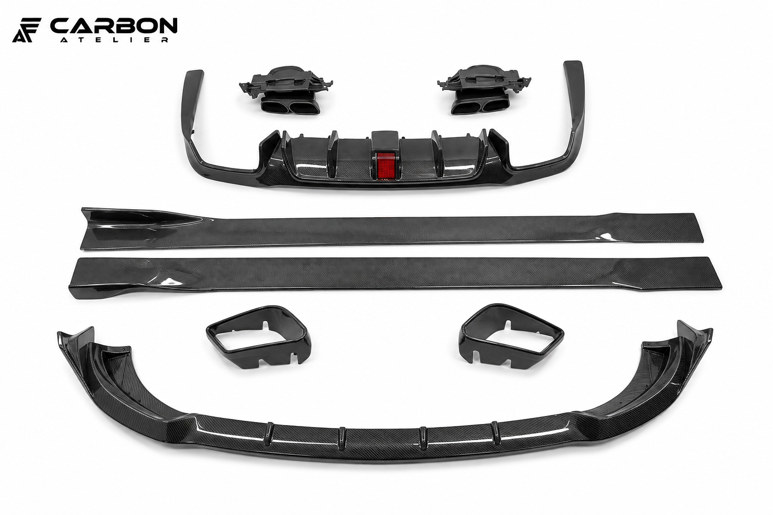 Forged Carbon Fiber Full Body Kit for Mercedes-Benz E-Class W213 (2021–2023) E260, E300, E43 AMG, E63 S AMG | Front Lip, Rear Diffuser, Side Skirts & Air Vent Covers
