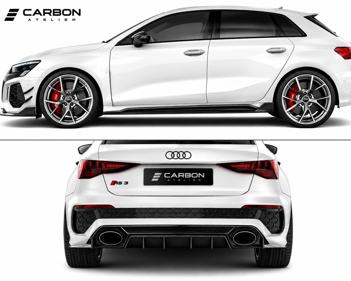 Dry Carbon Fiber Full Body Kit for Audi RS3 8Y (2021–2024)