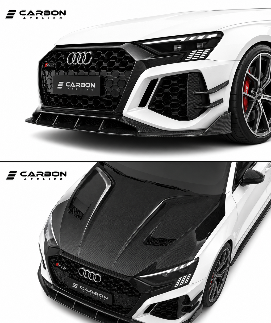 Dry Carbon Fiber Full Body Kit for Audi RS3 8Y (2021–2024)
