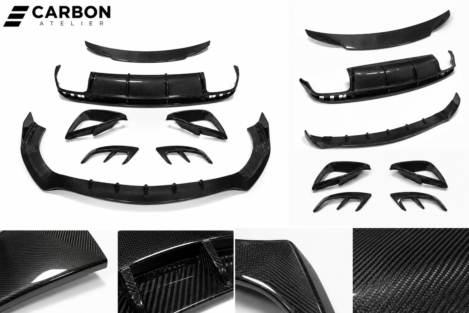 Mercedes-Benz S63 AMG Coupe W217/C217 - S500 Dry Carbon Fiber Body Kit (2015–2020)
