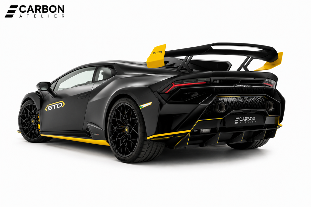 Dry Carbon Fiber Front Lip & Rear Diffuser Kit for Lamborghini Huracán STO