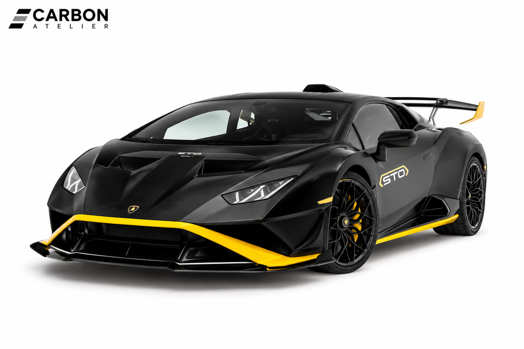 Dry Carbon Fiber Front Lip & Rear Diffuser Kit for Lamborghini Huracán STO