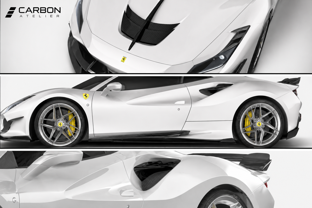 Dry Carbon Fiber Full Body Kit for Ferrari F8 Tributo / Spider (2019+)