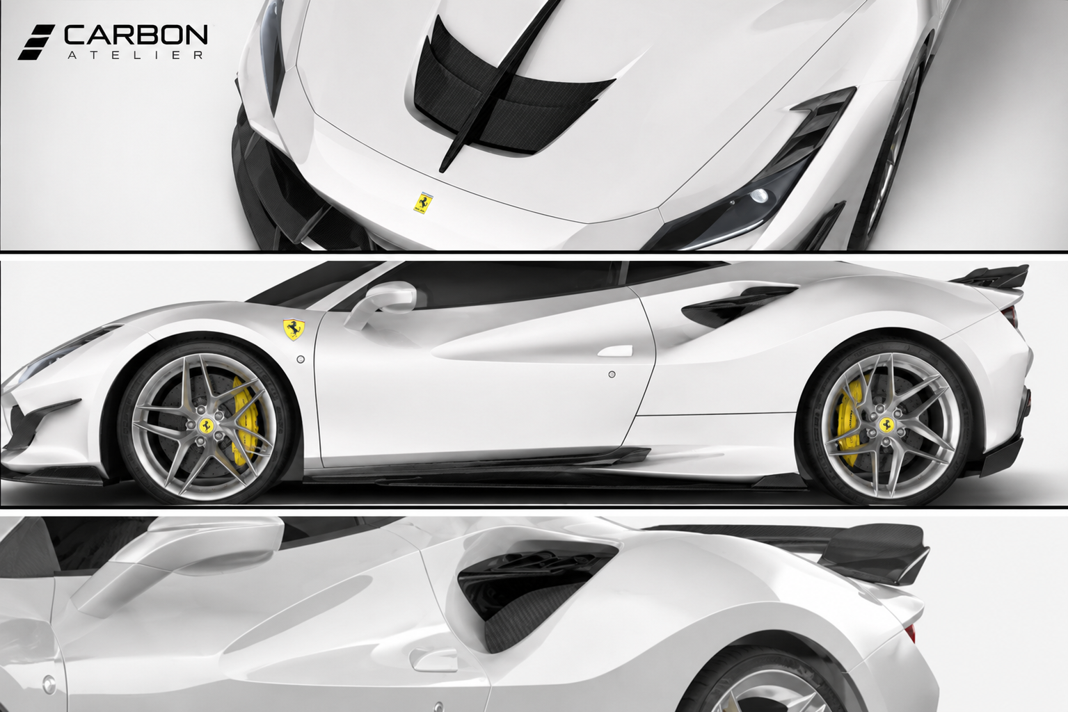 Dry Carbon Fiber Full Body Kit for Ferrari F8 Tributo / Spider (2019+)