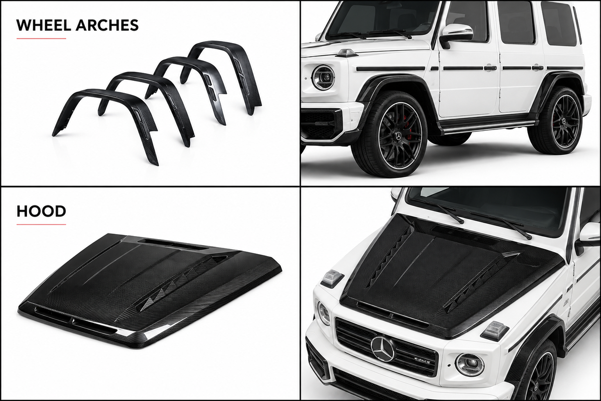 Mercedes-Benz G-Class W464 Premium Dry Carbon Fiber Widebody Kit | G500 / G550 / G63 2019+
