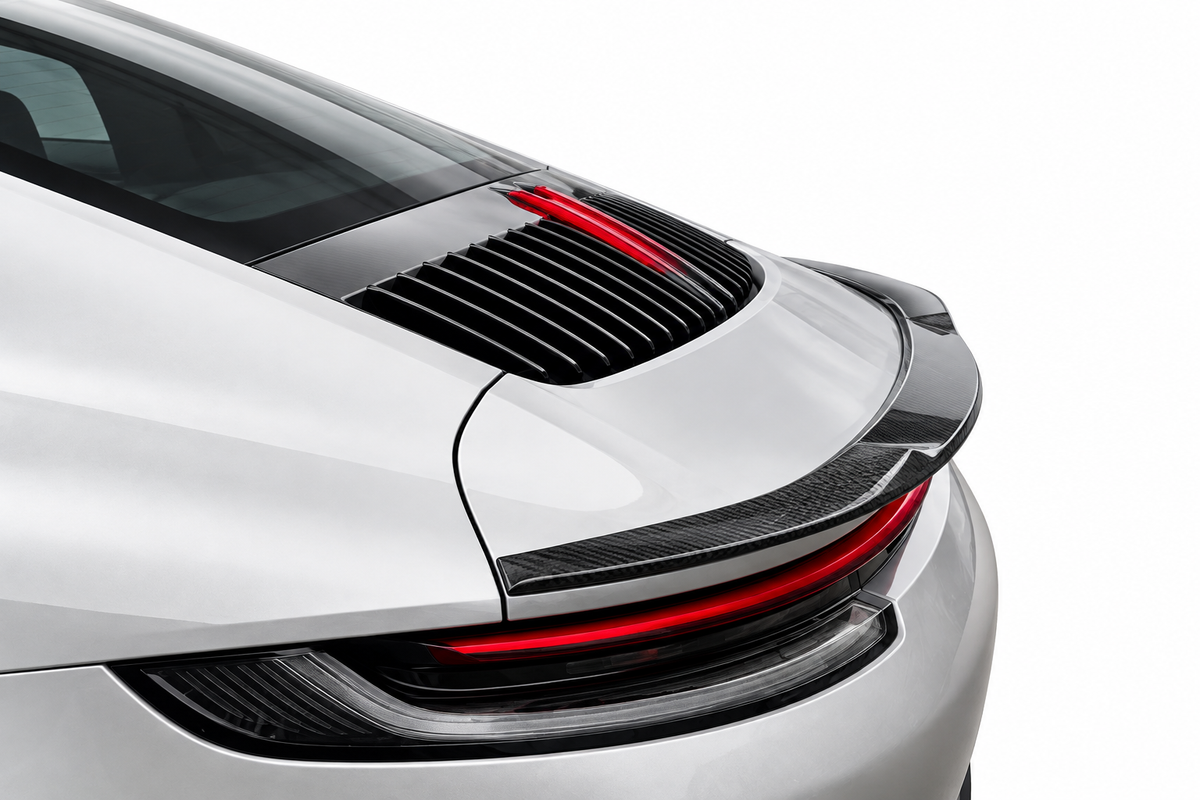 Glossy Black Rear Spoiler for Porsche 911 992 2019+