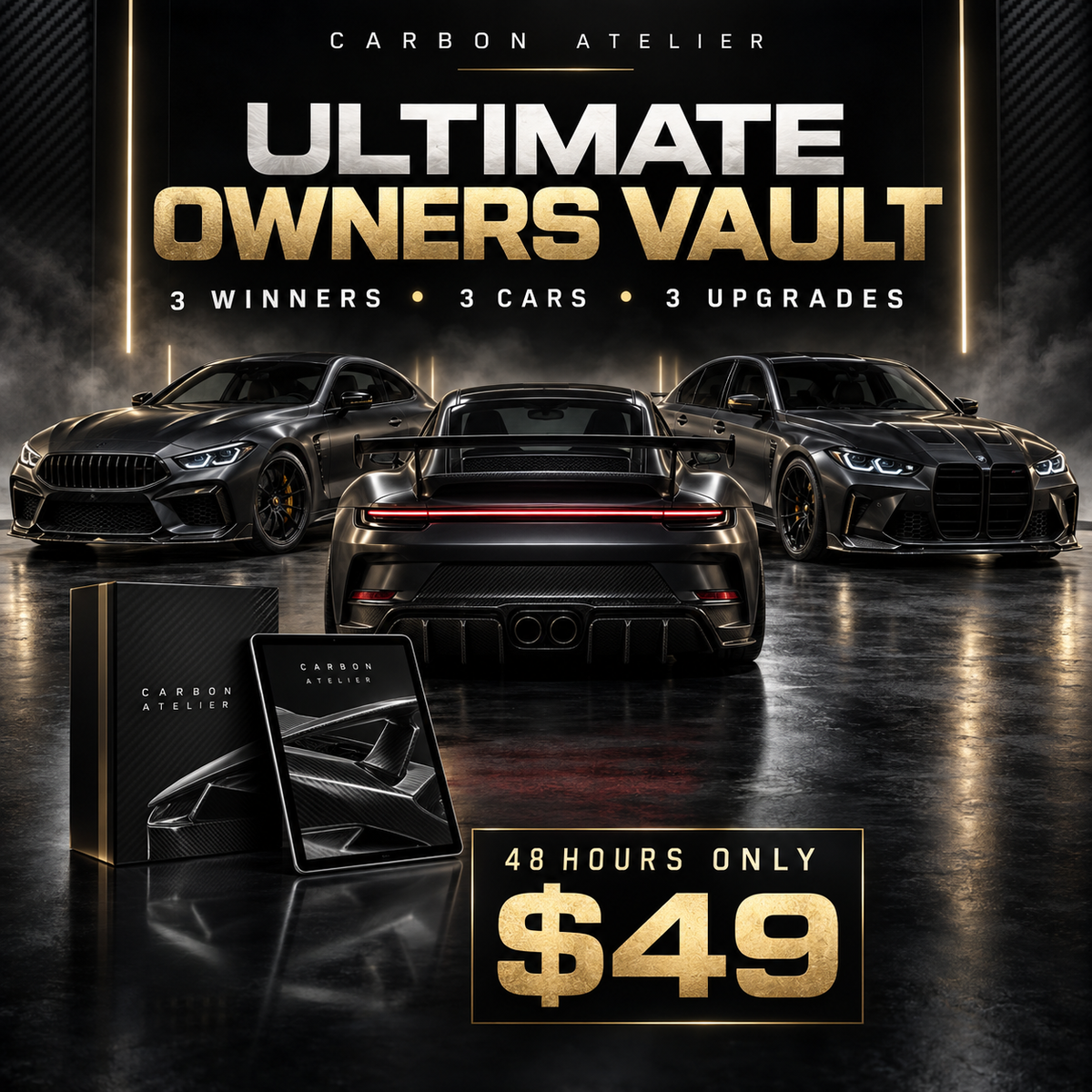 Carbon Atelier Ultimate Owners Vault + $100 Voucher – 48-Hour Carbon Drop