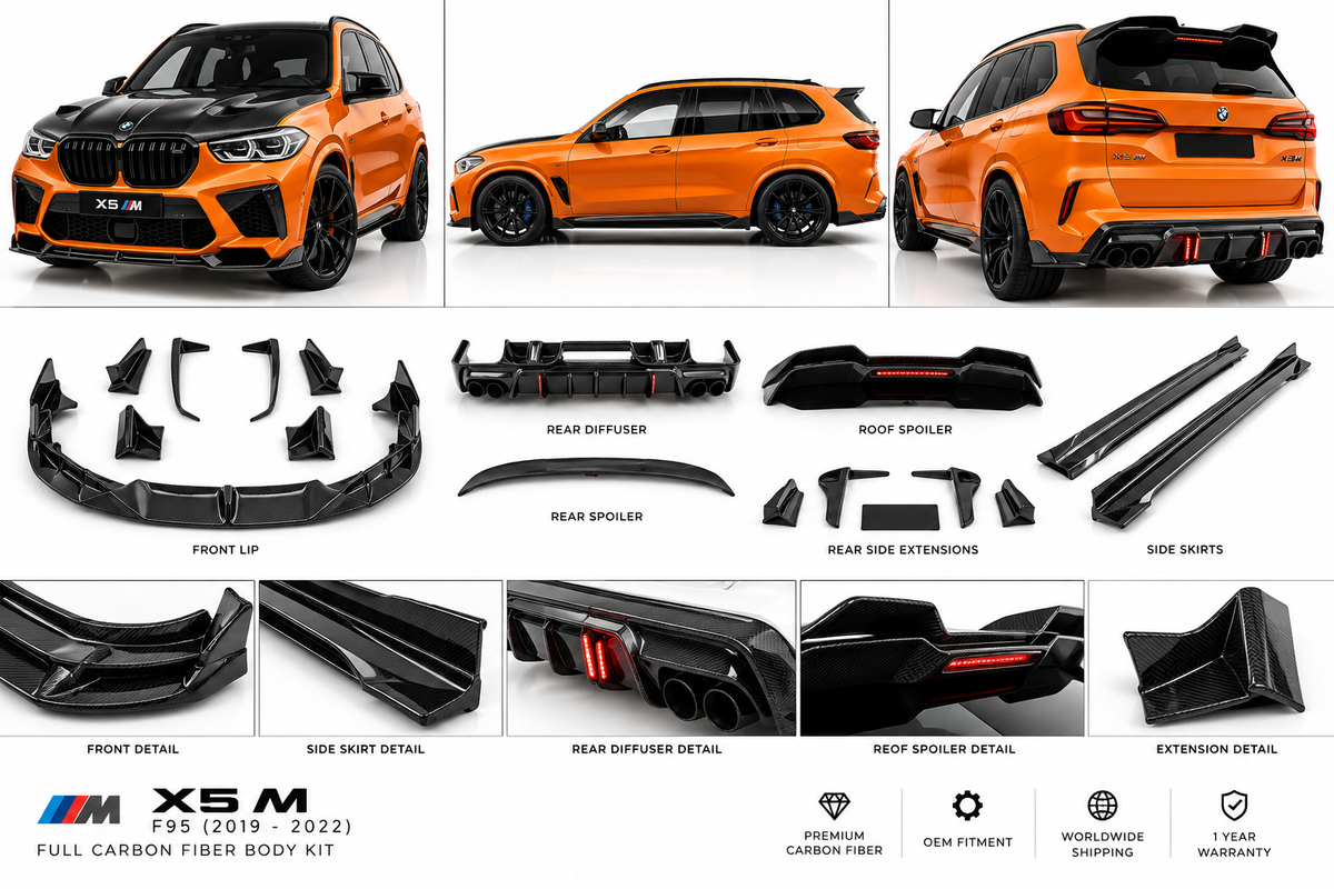 Full Carbon Fiber Body Kit for BMW X5M F95 2019–2022