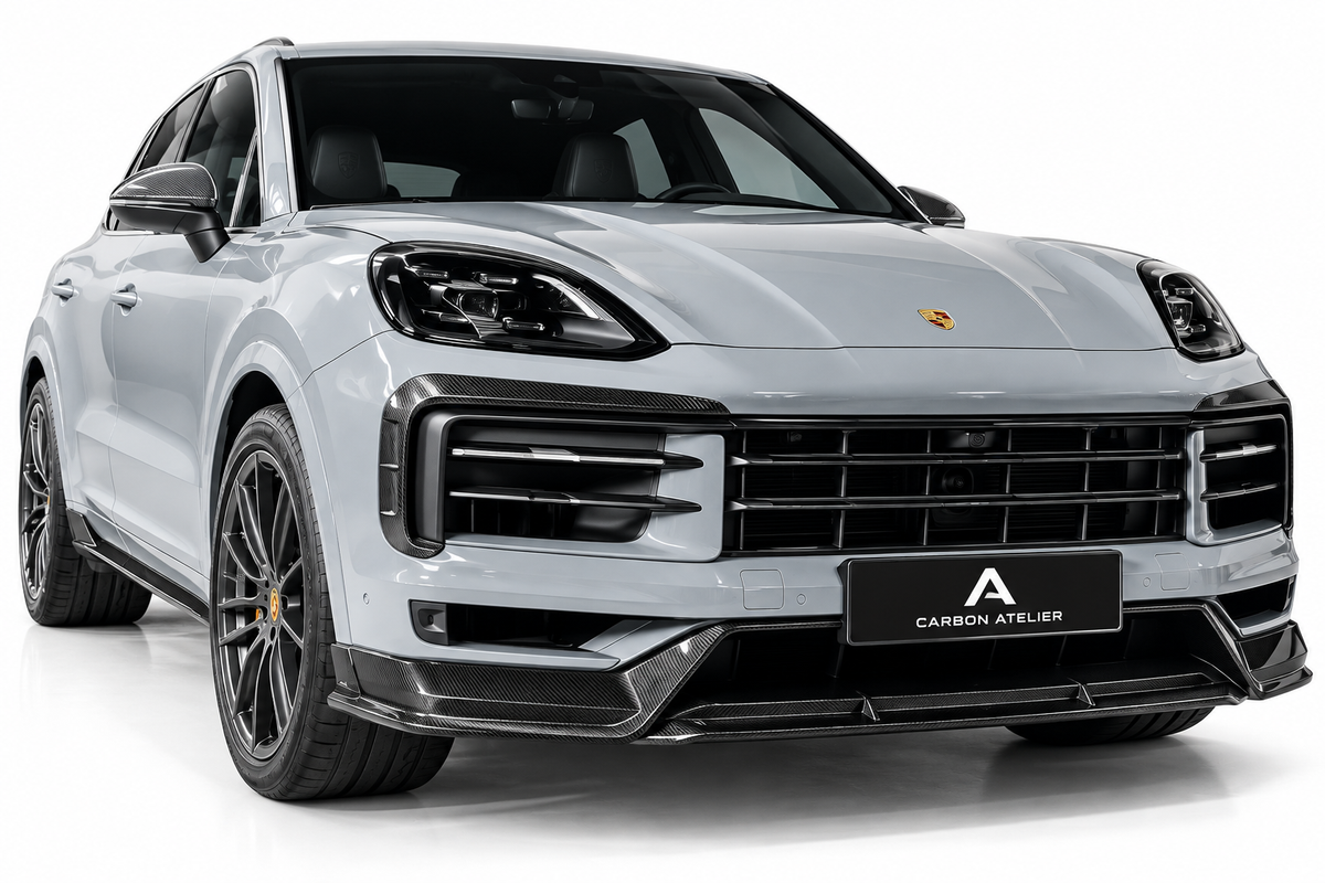 Carbon Fiber Full Body Kit for Porsche Cayenne Coupe 2024–2026 | Front Lip, Side Skirts, Rear Diffuser & Spoiler