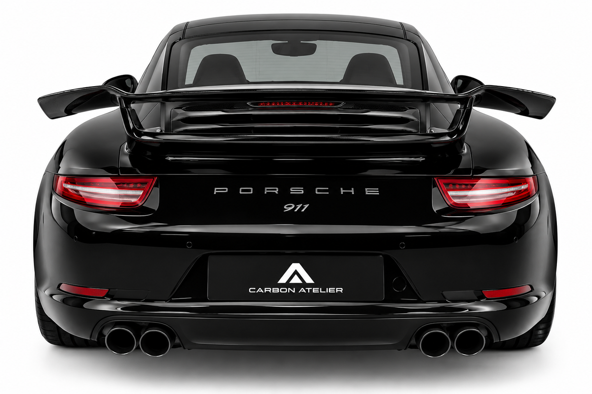 GT Style Carbon Fiber Rear Wing Spoiler for Porsche 911 991.1 (2012–2016)