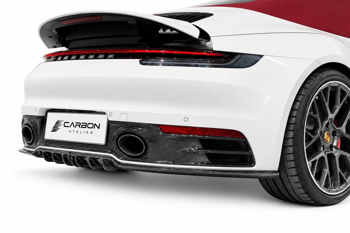 Carbon Fiber Rear Diffuser for Porsche 911 992 Carrera (2019–2023)