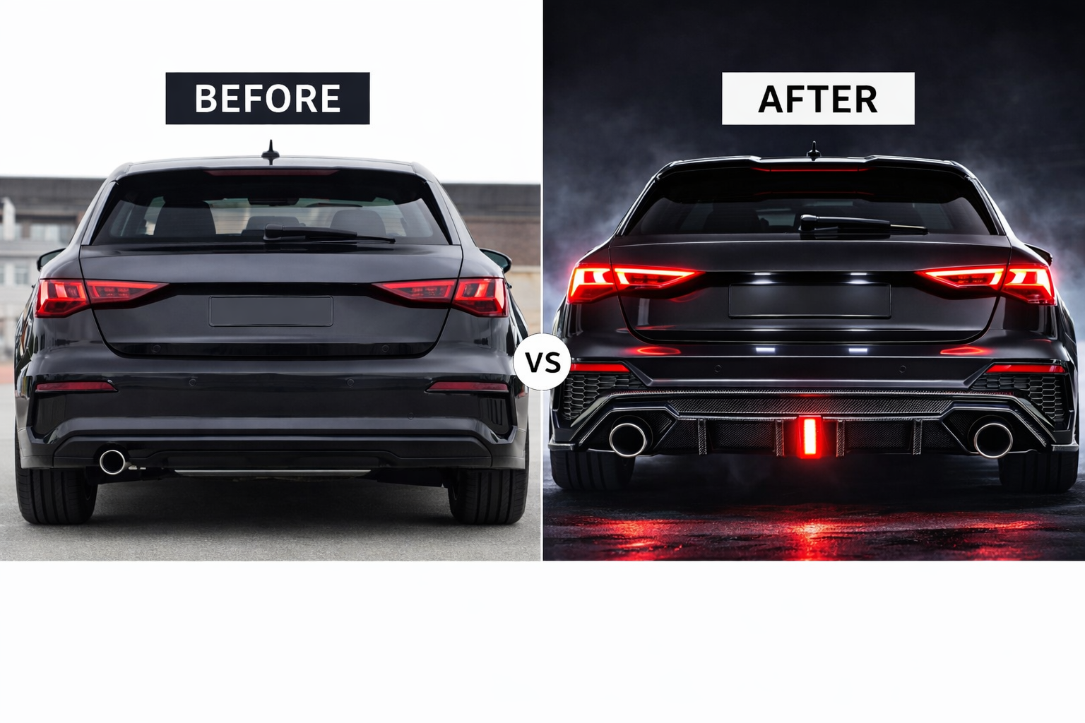 Performance Rear Bumper for Audi A3 (2021–2024)