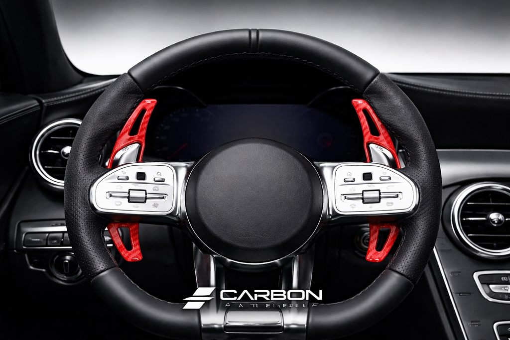 Carbon Fiber Paddle Shifter Extensions – Compatible with Select Mercedes Automatic Models