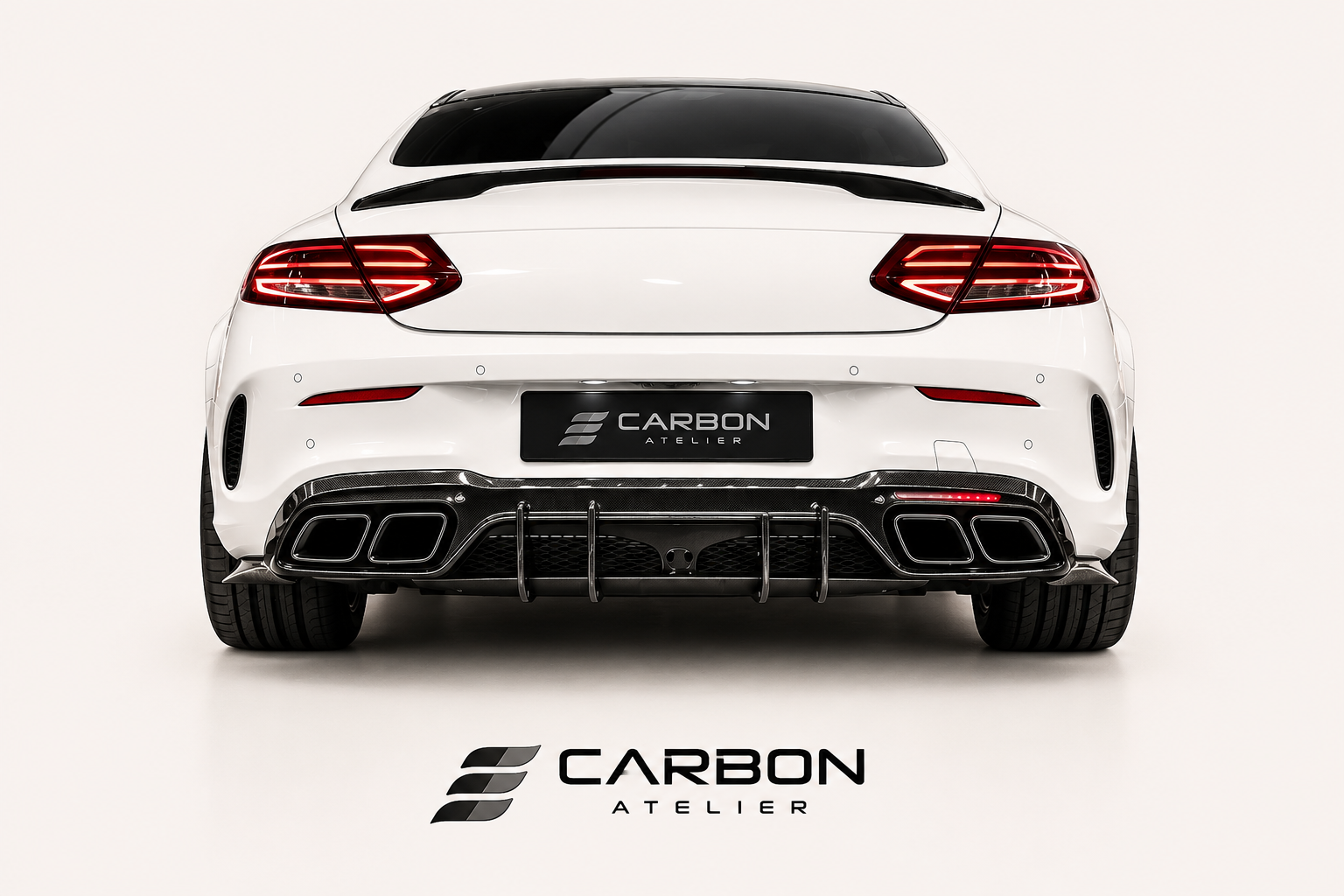 Performance Rear Diffuser for Mercedes C-Class Coupe C205 Facelift (2019–2022)
