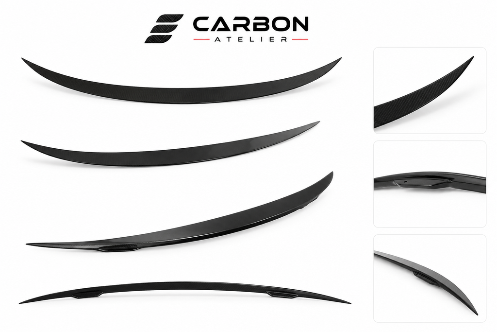 Carbon Fiber Rear Trunk Spoiler for Mercedes-Benz CLE Coupe 2024+ | Gloss Black Performance Lip