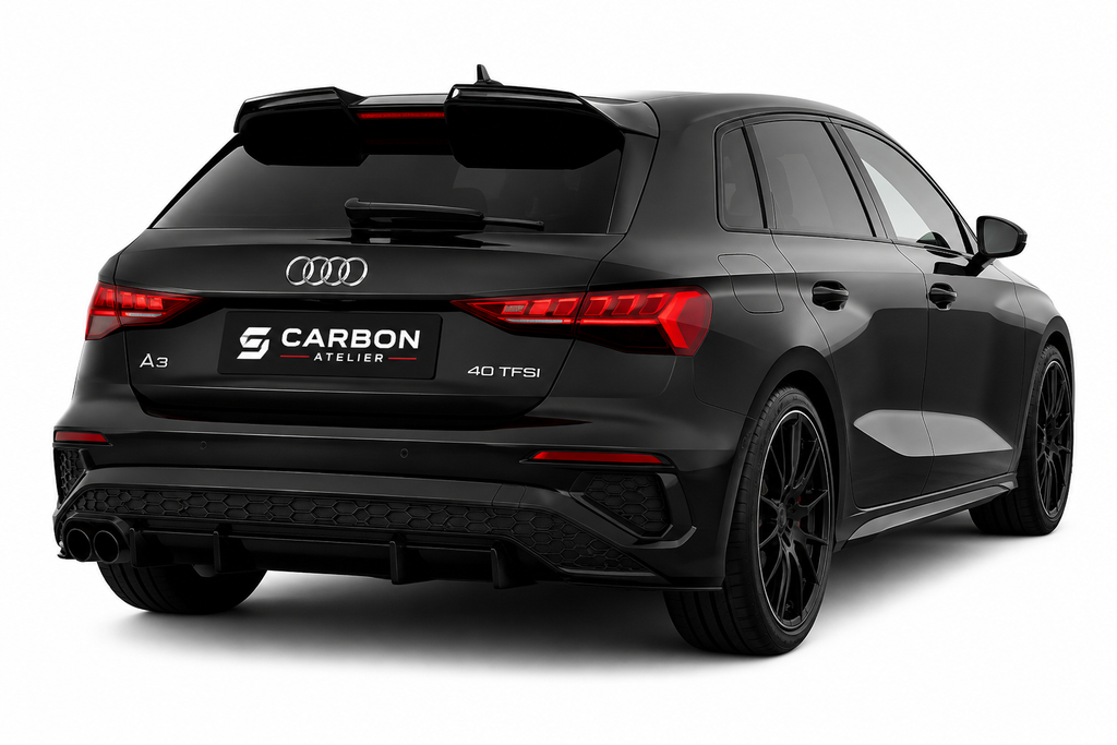 Carbon Fiber Style Roof Spoiler for Audi A3 / S3 / RS3 8Y (2021-2024)