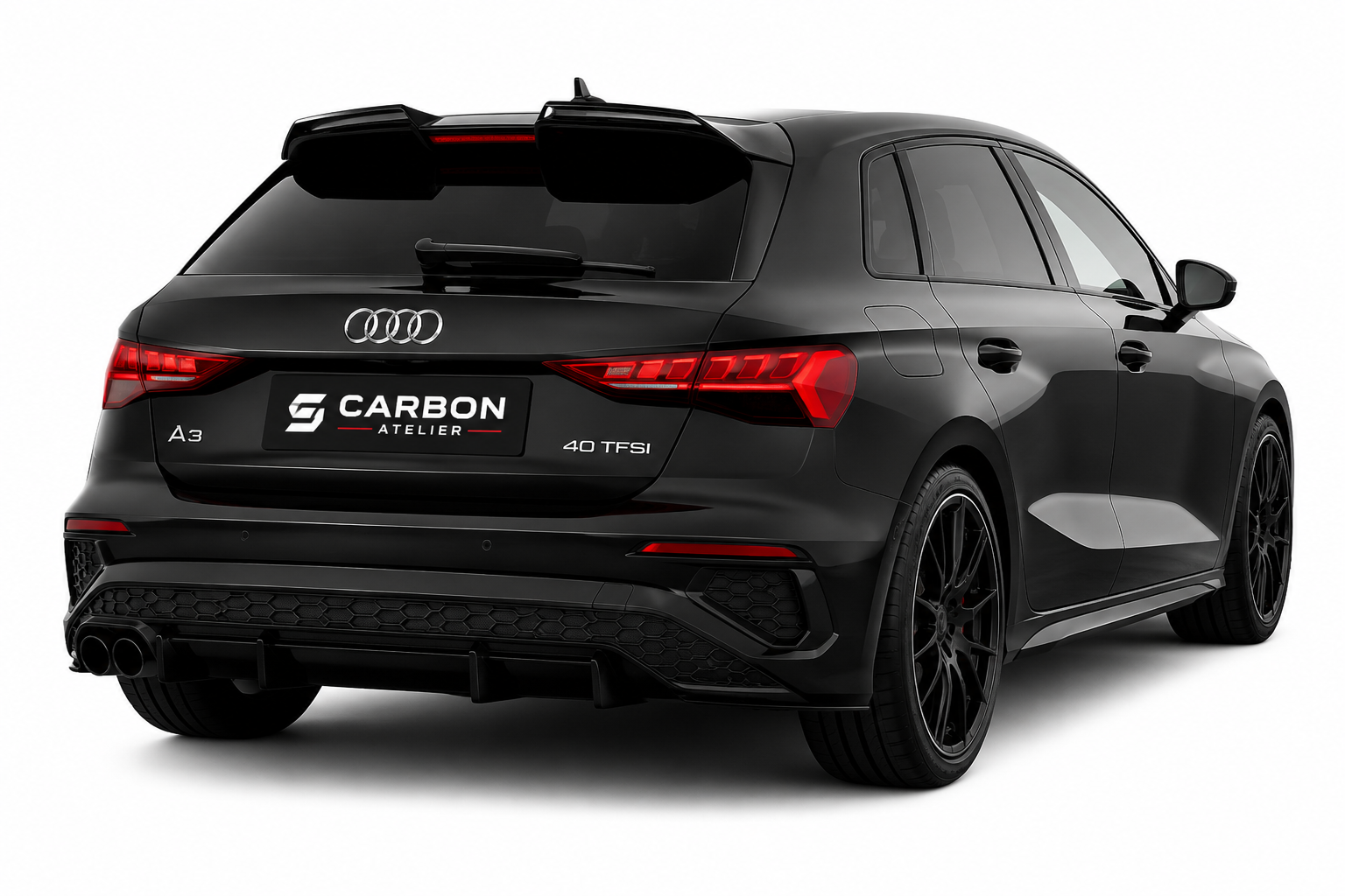 Carbon Fiber Style Roof Spoiler for Audi A3 / S3 / RS3 8Y (2021-2024)