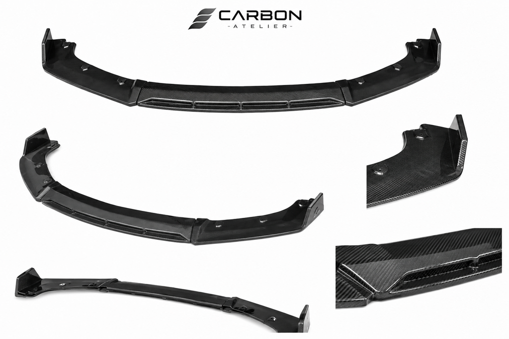 Carbon Fiber Front Lip Spoiler for Porsche Macan (2018–2021) | Sport Performance Splitter