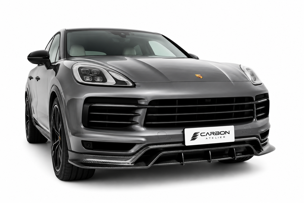 Carbon Fiber Styling Kit for Porsche Cayenne Coupe & GTS Coupe (2018–2023) | Front Lip, Rear Diffuser & Rear Spoiler