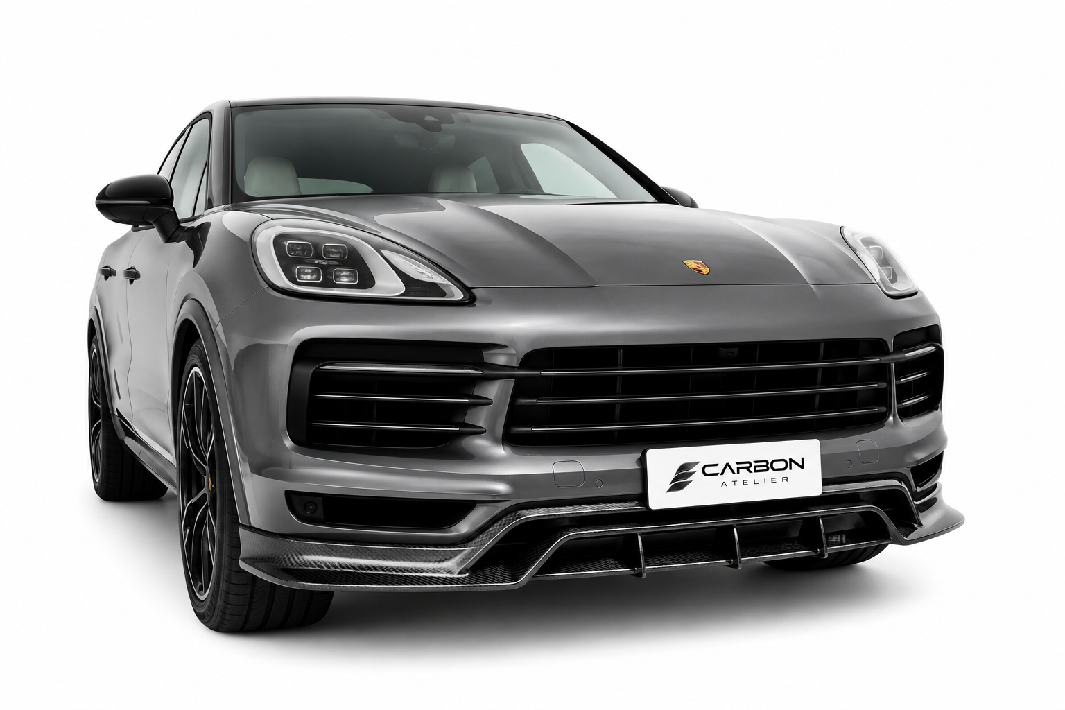 Carbon Fiber Styling Kit for Porsche Cayenne Coupe & GTS Coupe (2018–2023) | Front Lip, Rear Diffuser & Rear Spoiler